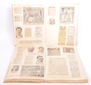 TWO VINTAGE 20TH CENTURY SOMERSET CRICKET SCRAP BOOK