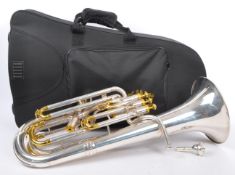 THOMANN BR 801GP B FLAT BARITONE SILVER PLATED HORN