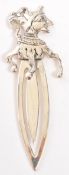 SILVER 925 STERLING SILVER STAMPED BOOKMARK COURT JESTER