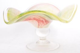 VINTAGE 20TH CENTURY STUDIO ART GLASS CENTREPIECE BOWL