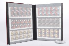 COLLECTION BRITISH UNFRANKED COMMEMORATIVE POSTAGE STAMPS