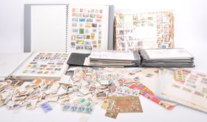 LARGE COLLECTION OF FRANKED UK & FORERIGN STAMPS