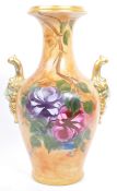 HAND PAINTED & GILDED PORCELAIN PRESTIGE VASE BY R MOREIRA