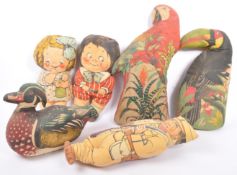COLLECTION OF VINTAGE DEANS RAG KNOCKABOUT TOYS
