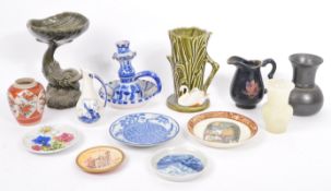 COLLECTION OF VINTAGE CERAMIC VASES ORNAMENTS JUGS DISHES