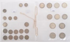 SILVER SIXPENCES, SILVER SHILLINGS AND FLORINS