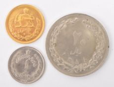 1970S IRANIAN ONE REZA SHAH PAHLAVI GOLD COIN MINTED IN PERSIA