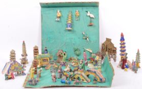 COLLECTION OF CERAMIC ORIENTAL TRADER RICKSHAW FIGURINES