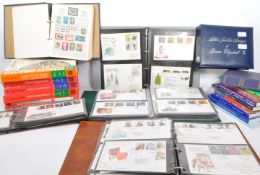 COLLECTION OF UK FIRST DAY COVERS & STAMP REFERENCE BOOKS