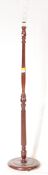 20TH CENTURY MAHOGANY STANDARD STANDING FLOOR LAMP