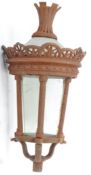 19TH CENTURY VICTORIAN CAST METAL LANTERN STREET LIGHT