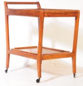 RETRO MID 20TH CENTURY TEAK WOOD SERVING TROLLEY