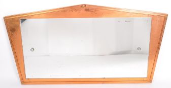 20TH CENTURY ARTS & CRAFTS HAMMERED COPPER WALL MIRROR