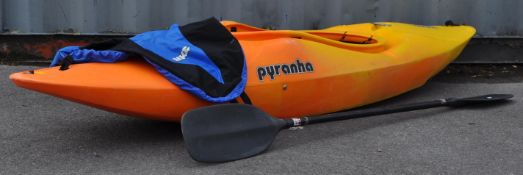 PYRANHA G SERIES KAYAK / CANOE - ORANGE / YELLOW COLOURWAY