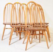 LUCIAN ERCOLANI - ERCOL FURNITURE - SET OF SIX QUAKER CHAIRS