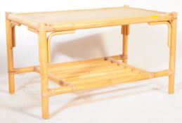 RETRO MID 20TH CENTURY BAMBOO OCCASIONAL COFFE TABLE