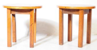 PAIR OF VINTAGE 20TH CENTURY WALNUT SIDE TABLES