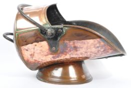 VICTORIAN 19TH CENTURY COPPER COAL SCUTTLE