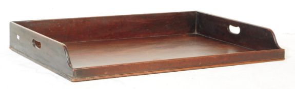 19TH CENTURY GEORGE IV MAHOGANY BUTLERS TRAY
