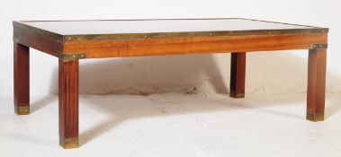 RETRO BRITISH CAMPAIGN STYLE COFFEE / OCCASIONAL TABLE