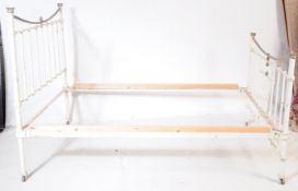 19TH CENTURY VICTORIAN CAST IRON DOUBLE BED FRAME