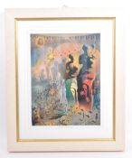 CONTEMPORARY HALLUCINOGENIC TOREADOR PRINT BY SALVADOR DALI