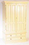 CONTEMPORARY VICTORIAN STYLE PAINTED PINE WARDROBE