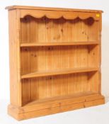 20TH CENTURY COUNTRY PINE FREE STANDING BOOKCASE