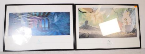 WALT DISNEY GALLERY - TWO LARGE FORMAT ANIMATION POSTERS