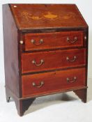 EARLY 20TH CENTURY MAHOGANY INLAID EDWARDIAN BUREAU