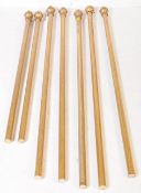 COLLECTION OF REGENCY REVIVAL GILT WOOD CURTAIN POLES
