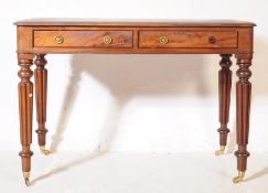 19TH CENTURY VICTORIAN MAHOGANY LEATHER WRITING DESK