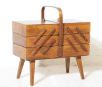 BRITISH MODERN DESIGN- MID CENTURY TEAK SEWING BOX