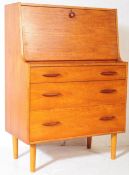 RETRO MID 20TH CENTURY TEAK WRITING DESK / BUREAU