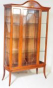 EDWARDIAN INLAID MAHOGANY ASTRAGAL GLAZED DISPLAY CABINET