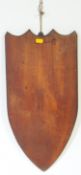 20TH CENTURY WALL HANGING OAK ARMORIAL WALL PLAQUE