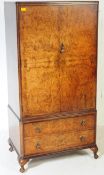 QUEEN ANNE REVIVAL WALNUT BACHELORS WARDROBE