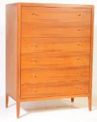 BRITISH MODERN DESIGN MID CENTURY TEAK CHEST OF DRAWERS