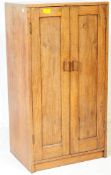 MID CENTURY FREE STANDING OAK PEDESTAL CUPBOARD CABINET
