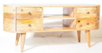 CONTEMPORARY HARDWOOD MEDIA / SIDEBOARD / TV CABINET