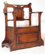 20TH CENTURY OAK HALL SETTLE BENCH