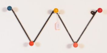 VINTAGE MID 20TH CENTURY SPUTNIK ATOMIC W SHAPED COAT HOOKS