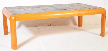 20TH CENTURY DANISH TEAK TILE TOP COFFEE TABLE