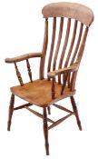 VICTORIAN 19TH CENTURY BEECH AND ELM WINDSOR ARMCHAIR