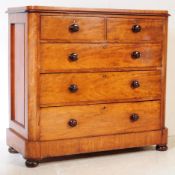 19TH CENTURY GEORGE III MAHOGANY CHEST OF DRAWERS