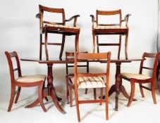 REPRODUCTION MAHOGANY OVAL EXTENDING DINING TABLE
