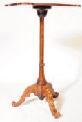 19TH CENTURY MARQUETRY INLAID PEDESTAL WINE TABLE