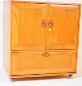 ERCOL - MODEL 845 - 20TH CENTURY TV CABINET CUPBOARD