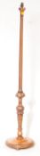 EDWARDIAN / 1920'S MAHOGANY STANDARD FLOOR LAMP & SHADE