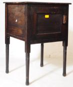 VICTORIAN OAK BEDSIDE CUPBOARD / POT CUPBOARD